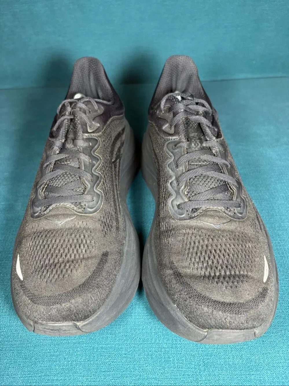 Hoka One One Bondi 9 Mens Size 11.5D Running Shoes Triple Black No Insoles